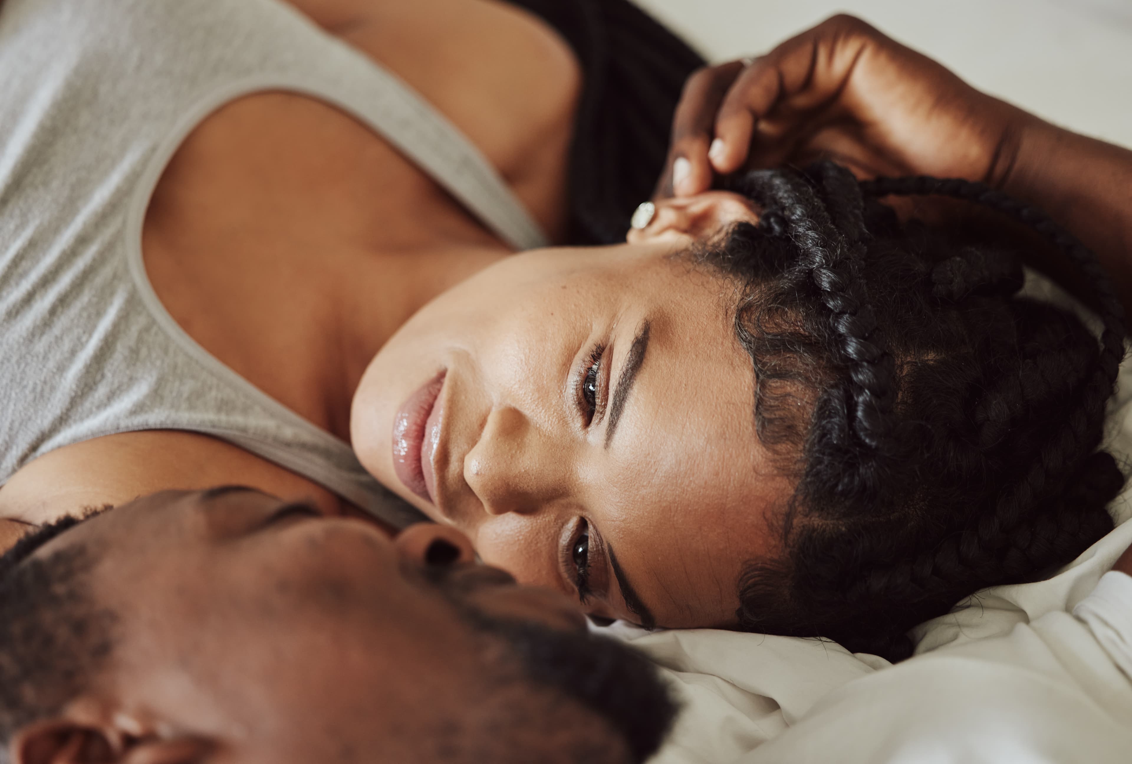 Couple enjoying private conversation